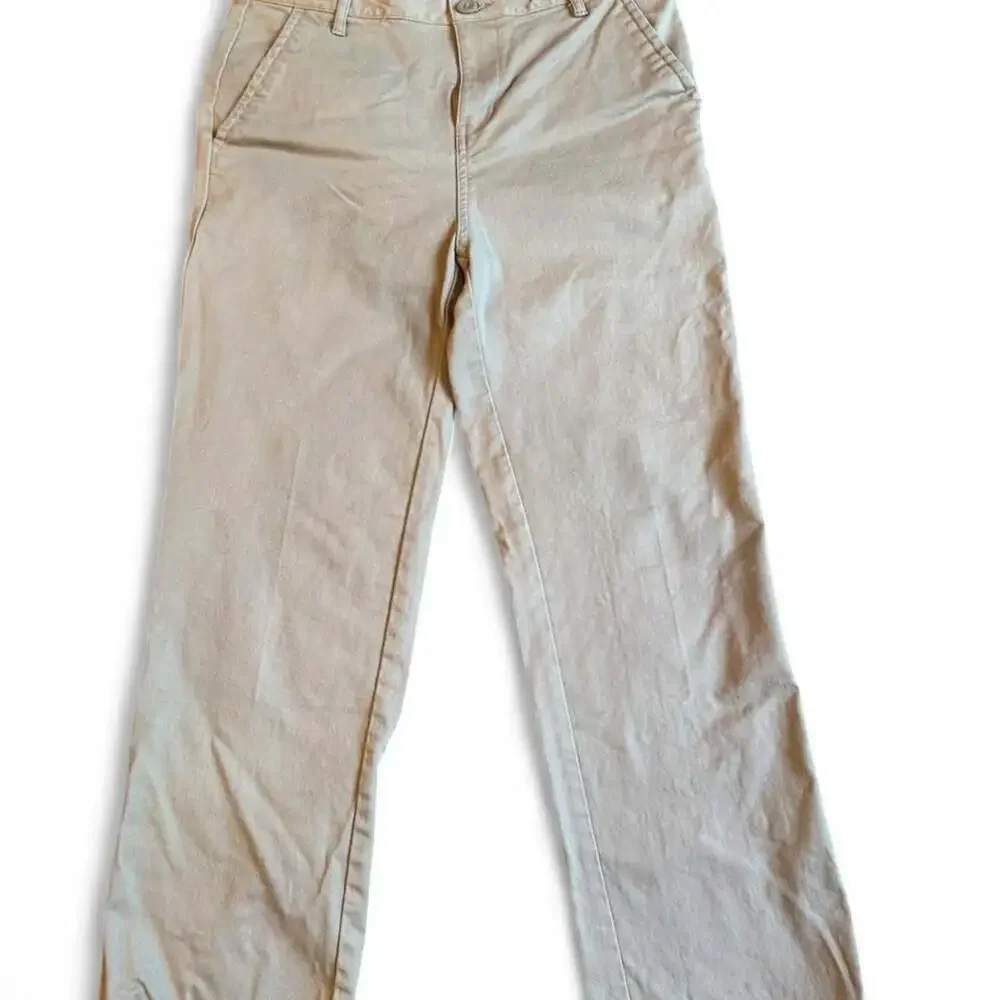 Old Navy Straight Built-In Flex Chino Pants Tan Size 14